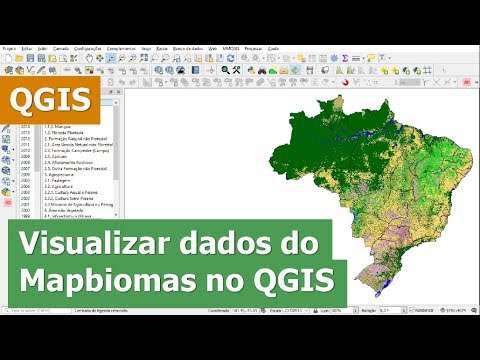 Visualizar dados de uso e cobertura da terra do MapBiomas com plugin no QGIS