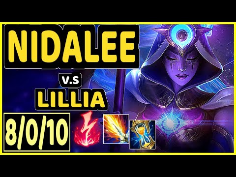ANDA (NIDALEE) vs LILLIA - 8/0/10 KDA JUNGLE GAMEPLAY - NA Ranked MASTER