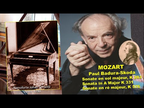 Paul Badura-Skoda  .  MOZART SONATAS em instrumento de 1790 por Johan Schantz