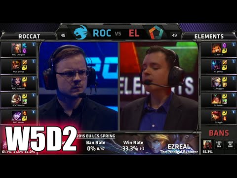 ROCCAT vs Elements | S5 EU LCS Spring 2015 Week 5 Day 2 | ROC vs EL W5D2G2 VOD 60FPS