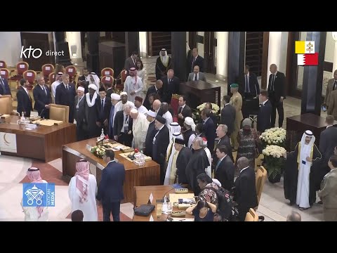 Rencontre du pape François avec le Conseil des Sages musulmans à la mosquée du Palais d’Al-Sakhir