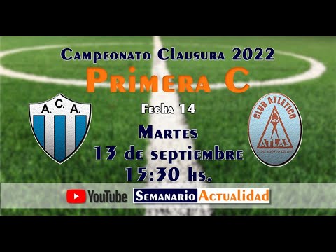 CAMPEONATO CLAUSURA 2022 PRIMERA "C" FECHA 14  - Argentino de Merlo Vs. Atlas -