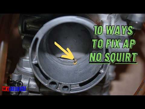 Keihin FCR AP Not Squirting [How To Clean/Adjust Accelerator Pump]