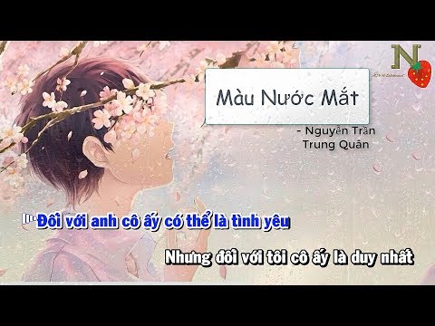 [Karaoke] Màu Nước Mắt - Nguyễn Trần Trung Quân| Beat Chuẩn