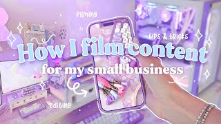 Filming, editing, planning social media content 🫧 Day in the life of an artist/small business owner