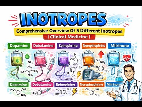 Inotropes - Comprehensive Overview Of 5 Different Inotropes | Clinical Medicine