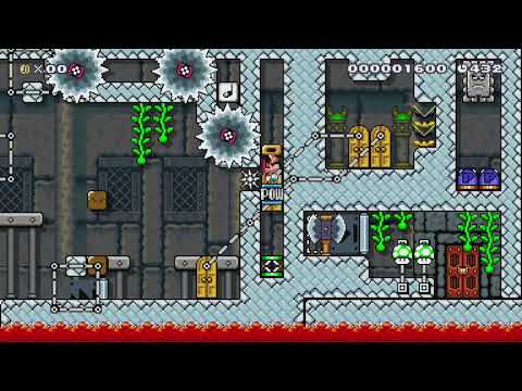 Spike Top Puzzle by Zappa86 - SUPER MARIO MAKER - NO COMMENTARY 1bi