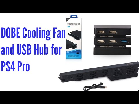 DOBE Cooling Fan and USB Hub for PS4 Pro