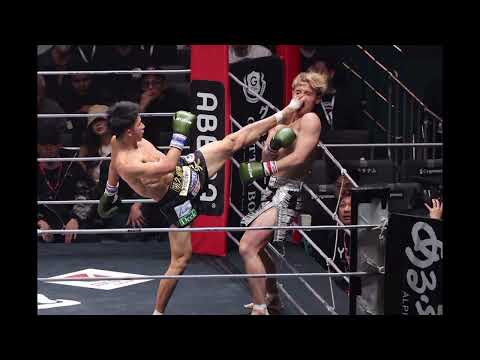 【RIZIN】K-1朝久泰央の三日月蹴りでYURAが悶絶、ダウン応酬の死闘制す「めちゃくちゃ熱い」「朝久最高だよ！」