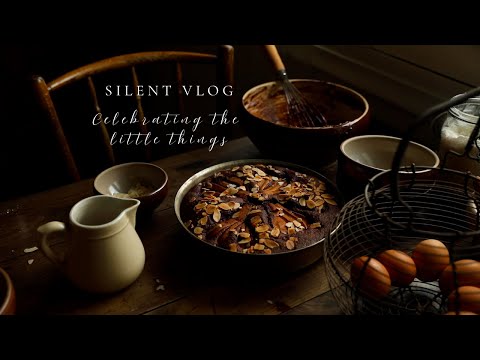 Slow life à la campagne, célébrer les petites victoires, gâteau amandes poires chocolat 🍐🍫🍂