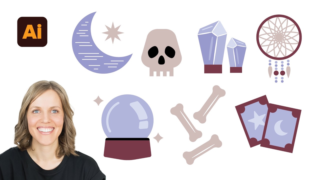 🔮 Draw Magical Icon Vectors (with just a few simple shapes)