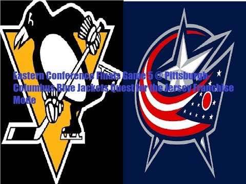 Eastern Conference Finals Game 5 @ Pittsburgh- Blue Jackets Quest for the Jersey Franchise Mode
