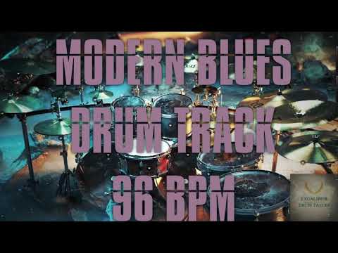 Modern Blues Drum Track - 96 BPM