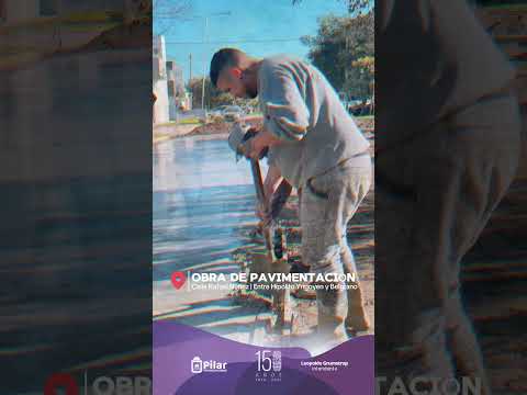 Avanza la obra de pavimentación - Calle Rafael Núñez, Pilar, Córdoba.
