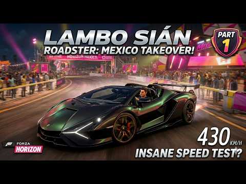 Forza Horizon 5 Gameplay Part 1: Insane Speed Test for Lamborghini Sian Best Car?