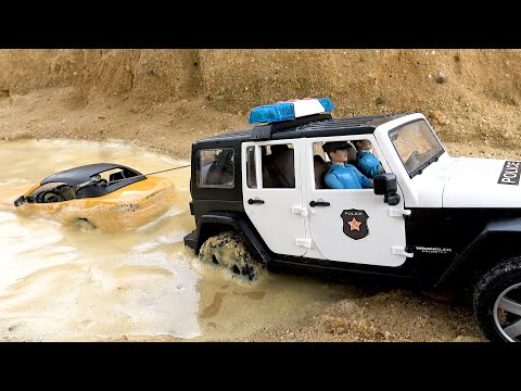 Police Car chases Race cars - Kids toys video - YouTube