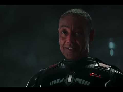 Moff Gideon arrive in Dark Trooper armor | Star Wars: The Mandalorian series