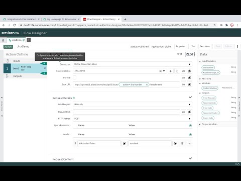IntegrationHUB | Flow Designer | JIRA Attachment API