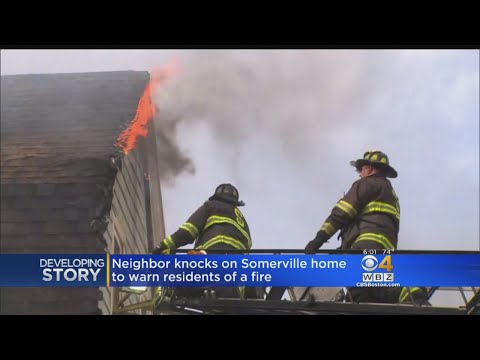 Firefighters Battle 3-Alarm House Fire In Somerville