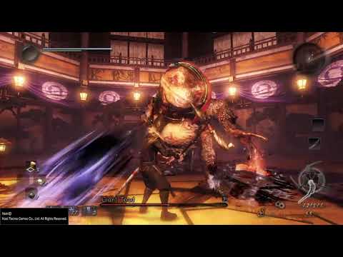 Nioh - Giant Toad Boss Fight (No Damage)