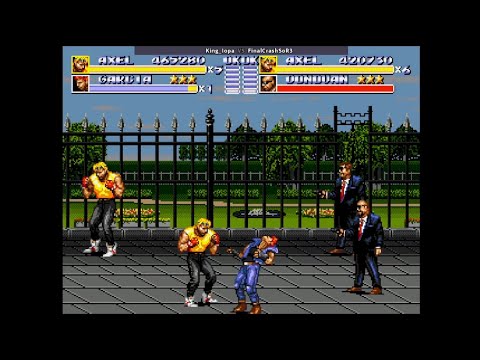 Streets of Rage 3 Hard No Death Coop (Double Axel) City Hall Route by King iOpa & @FinalCrashSoR3