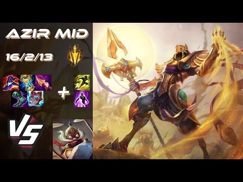 MID Azir vs Corki - EU Challenger Patch 25.S1.3