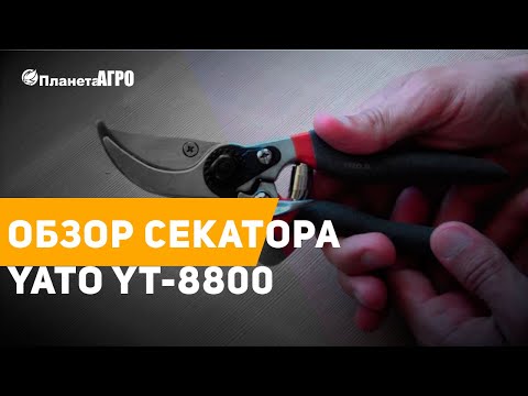 Секатор YATO 205 мм, нержавеющая сталь, срез до 15 мм (YT-8800) Секатор YATO 205 мм, нержавеющая сталь, срез до 15 мм (YT-8800)