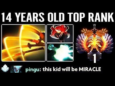 NEW WORLD RECORD 14 Years Old Genius KID on TOP 1 MMR Leader Board 23 Savage NEXT Miracle Of Dota 2