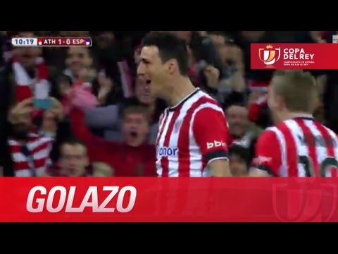 Golazo de vaselina de Aduriz (1-0) en el Athletic Club - RCD Espanyol