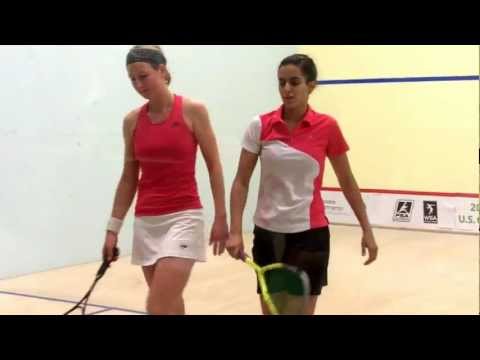 US Open 2012 Squash 1-el Tayeb (Egypt) v Waters (England), Game 1 video by Sarah Cortes