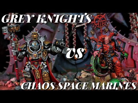 *NEW GREY KNIGHTS CODEX* Vs Chaos Space Marines. 2k points Warhammer 40k Battle Report.