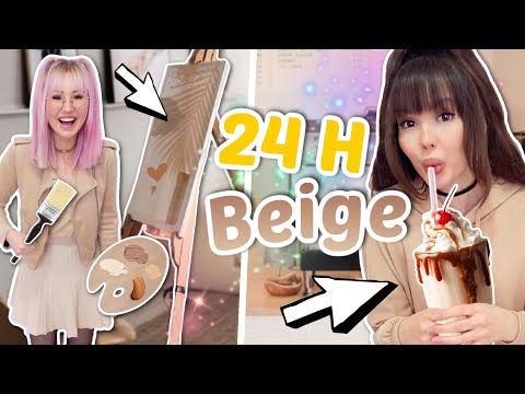 Wir dürfen 24 Stunden nur eine Farbe 🌈 BEIGE Vanille Girls | ViktoriaSarina