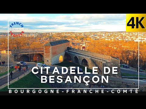 🇫🇷BESANÇON CITADEL 4K UNESCO Walking Tour 🏰Citadelle — Square Castan— Victor Hugo Birthplace