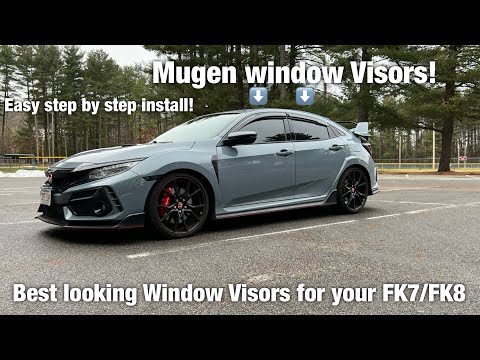 Mugen Visors on your FK8 Type R! | One of the best looking window visors!