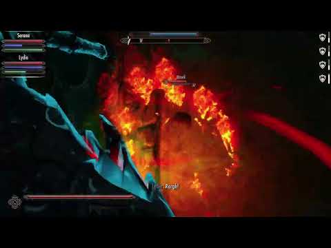 "Ancient Dwemer Ghost Mzrark Boss Fight!!!"