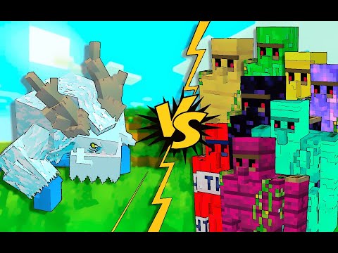 Surin Play - Frostmaw VS Extra Golem || third part [Minecraft Mob Battle]