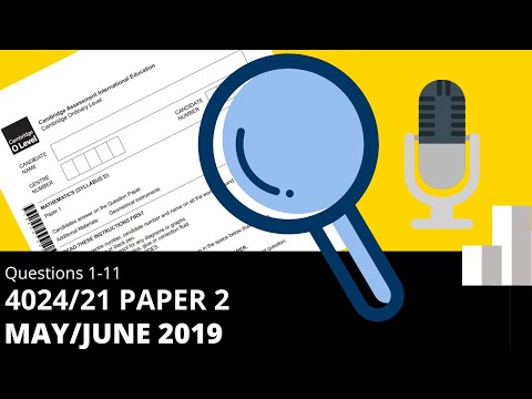 O-Level Math D May June 2019 Paper 2 4024/21