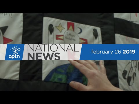 APTN National News February 26, 2019 – Mi'kmaq First Nation deals with bullying, Tłı̨chǫ artist