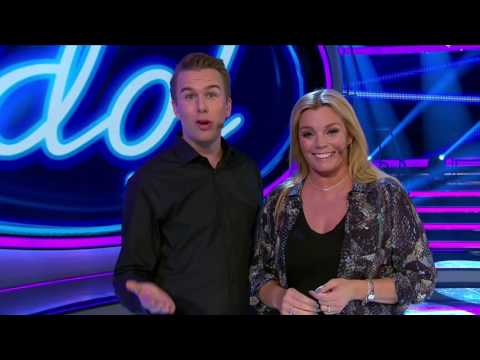 Gry Forssell och Farao Groth taggar inför Idol Extra - Idol Sverige (TV4)