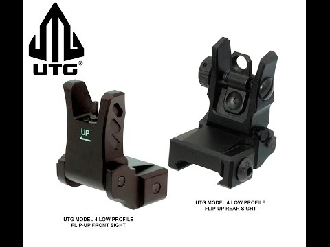 UTG Tactical Low Profile Flip Up Iron Sights BUIS