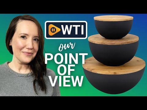 Bremel Large Black Salad Bowls with Bamboo Lids - Set of 3 Melamine Mixing Bowls for Serving Salads - WTI product video review
