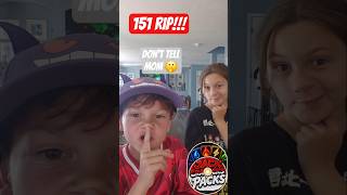 Mom's Outta Town So.... 151!!! #pokemon #pokemoncards #fyp #fypシ #151 #unboxing #games #pikachu