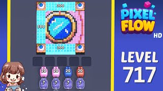 Pixel Flow Level 717 Solution Walkthrough