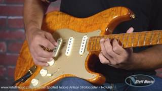Video thumbnail for Fender Spalted Maple Artisan Stratocaster - Natural | N Stuff Music by N Stuff Music