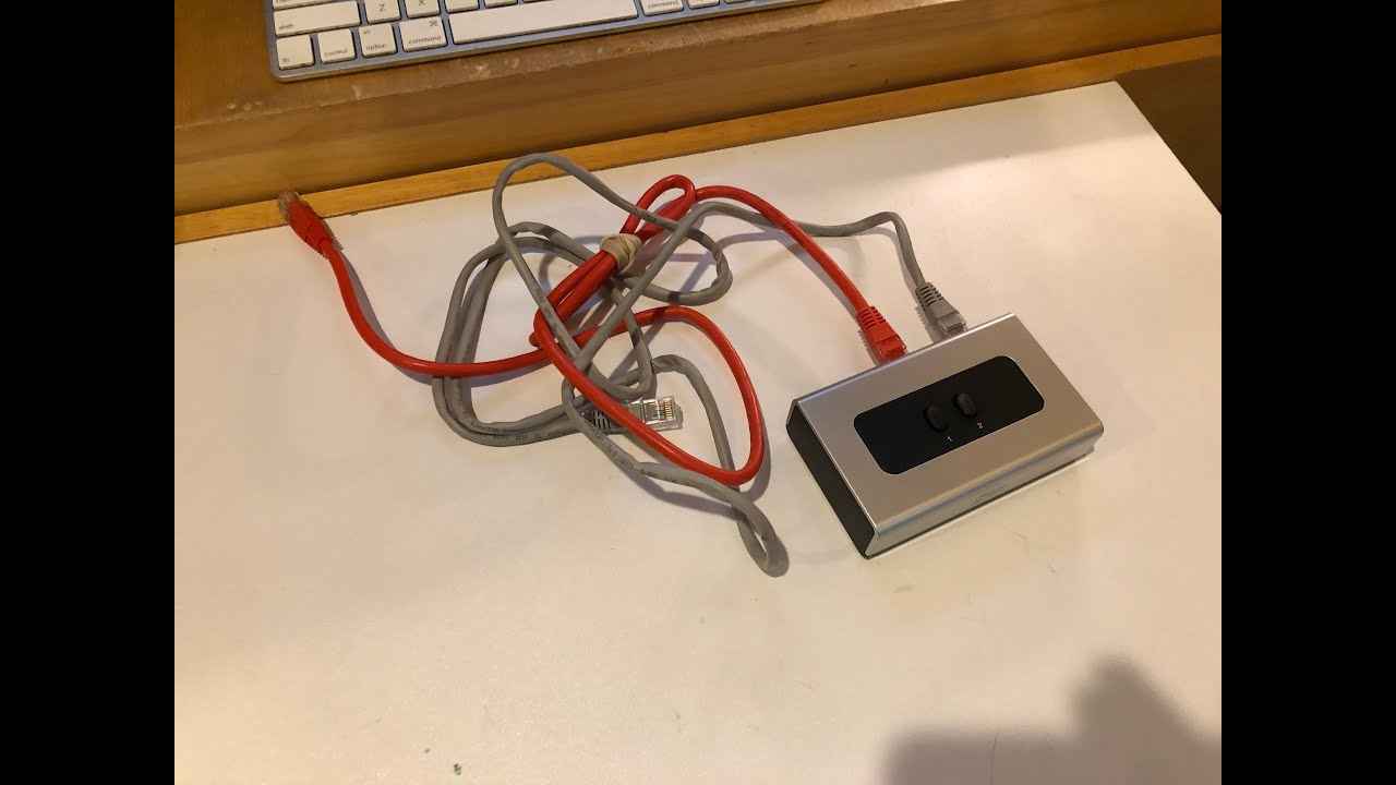 2 Two Port RJ45 Gigabit Ethernet Network Manual Button Switch Splitter Selector Box 100M/1000M Mbps