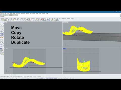 How to do "Move, Copy, Duplicate, Rotate" in Rhino??? All short tricks in one video!!