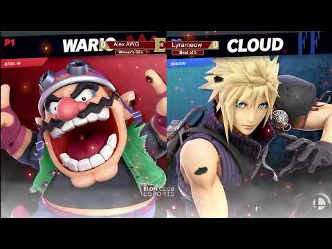 Elon Smashfest #53 - AlexAWG (Wario) vs Lyrameow (Cloud) - Winners Semis - 4/26/2025