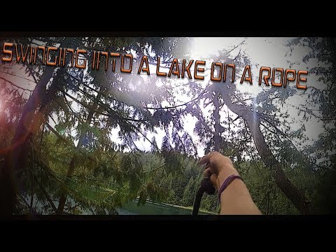 INSANE ROPE SWING INTO WATER!!!