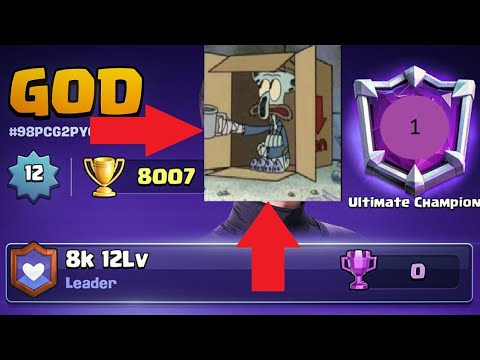 PRO 8000+ TROPHY CLASH ROYALE GAMEPLAY (TOP 1 IN THE WORLD)