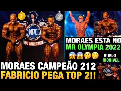 MORAES MUITO SUPERIOR AO FABRICIO ? ELE FOI CAMPEÃO DA 212 PRO E GARANTIU VAGA NO MR OLYMPIA 2022